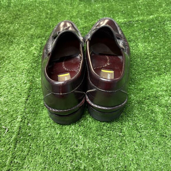 Mens Johnston & Murphy Burgundy Red Leather Slip On Tassel Loafers Size 11 D main image 4